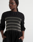 Kowtow Etched Dress Black