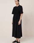 Kowtow Gathered Dress Black