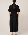 Kowtow Gathered Dress Black
