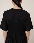 Kowtow Gathered Dress Black