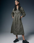Moss Copenhagen Jeovana Petronia 3/4 Dress Khaki Green