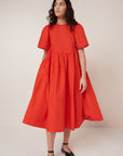 Kowtow Maquette Dress Scarlet Red