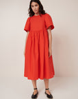 Kowtow Maquette Dress Scarlet Red