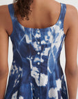 Kowtow Midnight Dress Cyanotype Floral Print