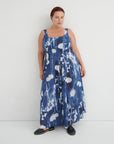 Kowtow Midnight Dress Cyanotype Floral Print