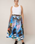 Kowtow Mosaic Skirt Monarch Print