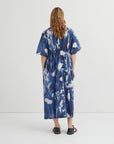 Kowtow Nigella Dress Cyanotype Floral Print