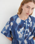 Kowtow Nigella Dress Cyanotype Floral Print