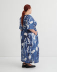 Kowtow Nigella Dress Cyanotype Floral Print
