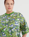 Kowtow Oversized Boxy Tee Bluebell Print