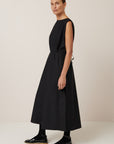 Kowtow Raven Pinafore Dress Black