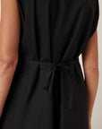 Kowtow Raven Pinafore Dress Black