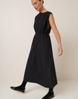 Kowtow Raven Pinafore Dress Black