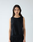 Sophie Store Shell Buttons Top Black