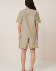 Kowtow Wildflower Shirt Treetop Stripe