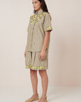 Kowtow Wildflower Shirt Treetop Stripe