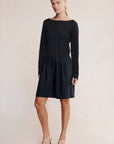 Marle Nara Shorts Black Pinstripe