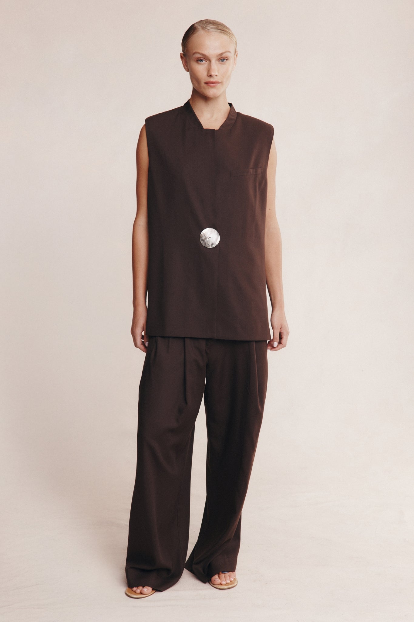 Marle Morrie Vest Chocolate