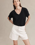 Marle Classic Jean Short Blanc