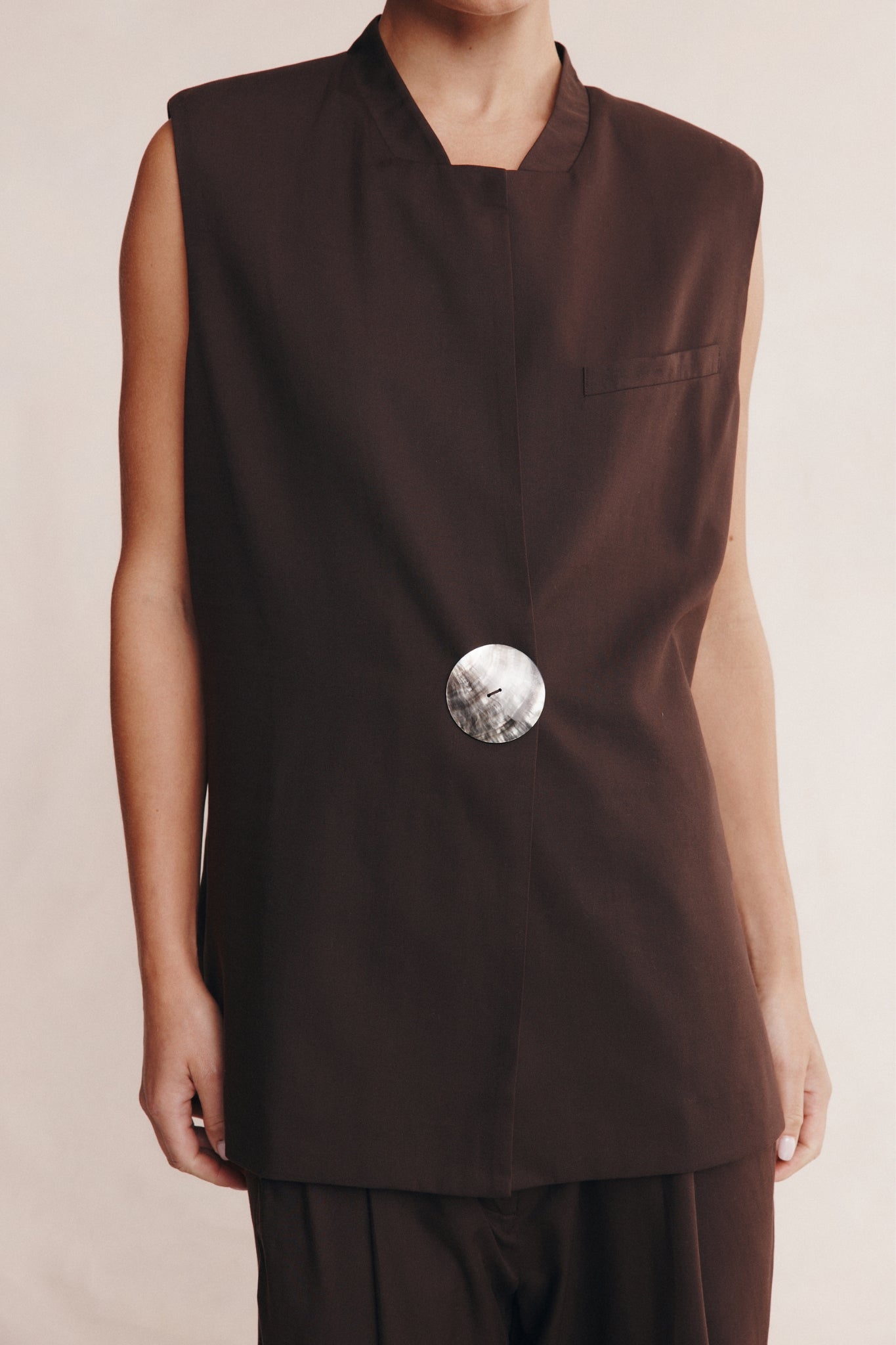 Marle Morrie Vest Chocolate