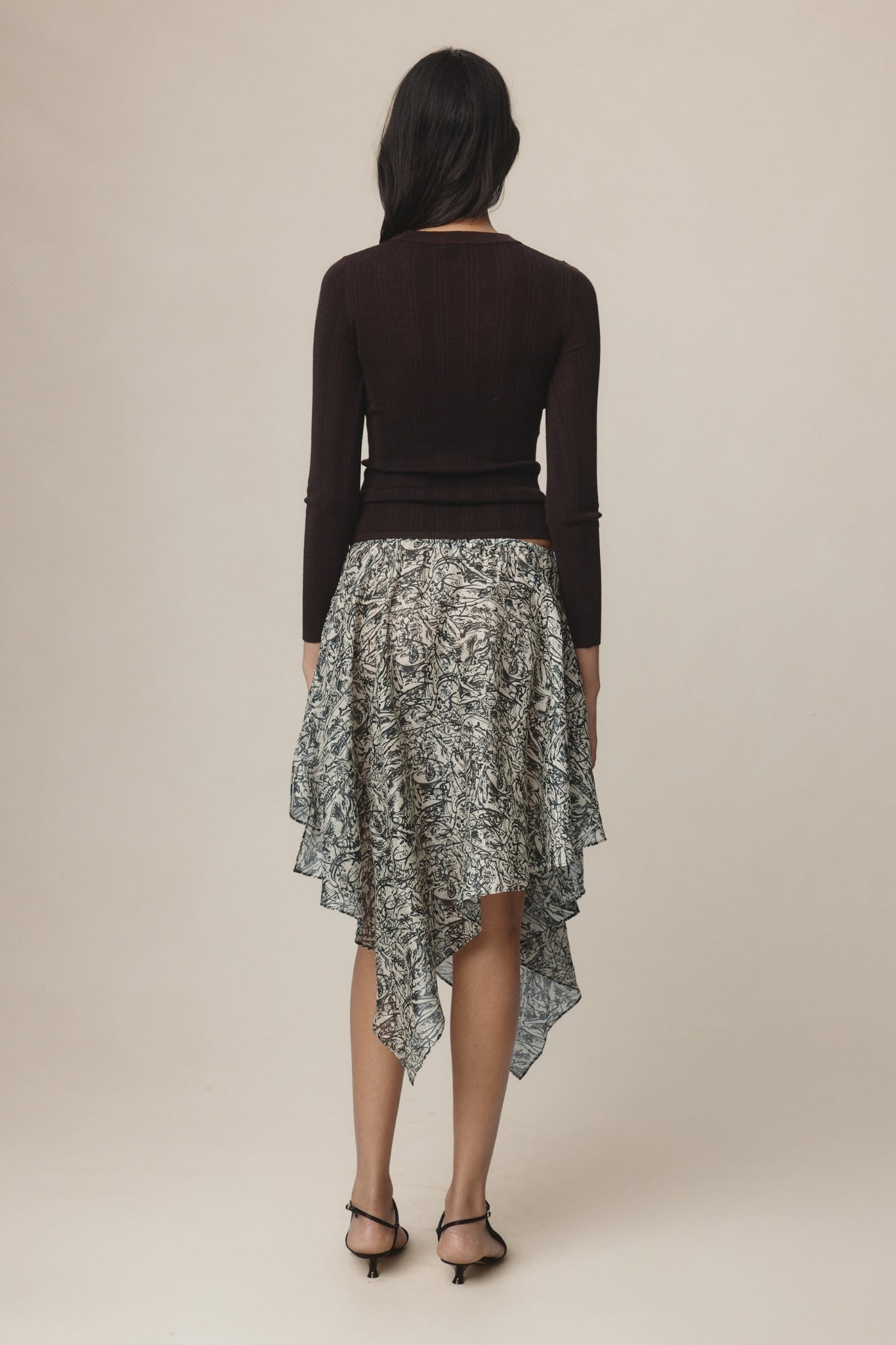 Marle Inez Skirt Echo Print