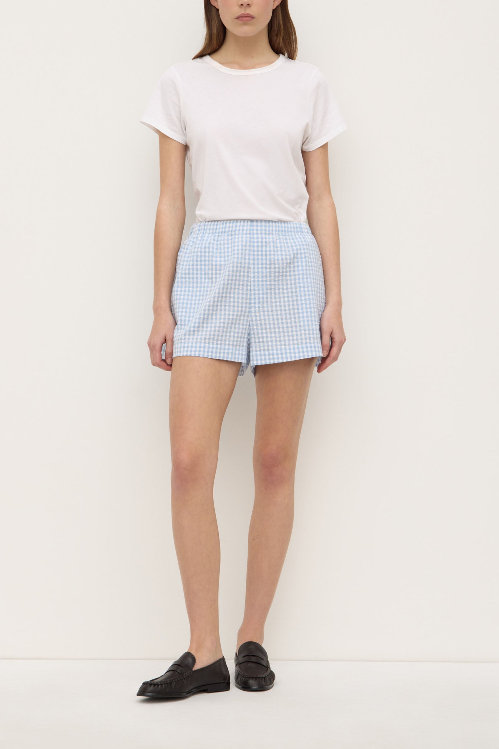 Assembly Label Ainslee Shorts Blue Check