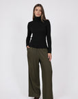Marlow Alto Merino Roll Neck Black
