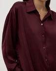 Assembly Label Pippa Silk Shirt Merlot