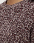 Assembly Label Shiloh Speckle Wool Knit Aubergine