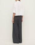 Assembly Label Aurora Cropped Cotton Poplin Shirt White