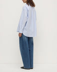 Assembly Label Avoca Stripe Shirt Blue and White
