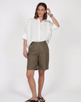 Marlow Axis Longline Shorts Olive