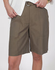 Marlow Axis Longline Shorts Olive