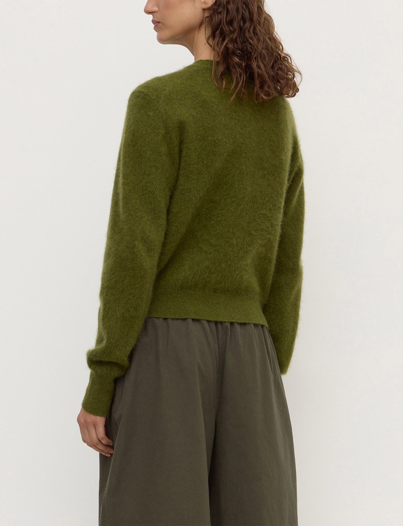 Assembly Label Carina Merino Wool Long SLeeve Cardigan Grove
