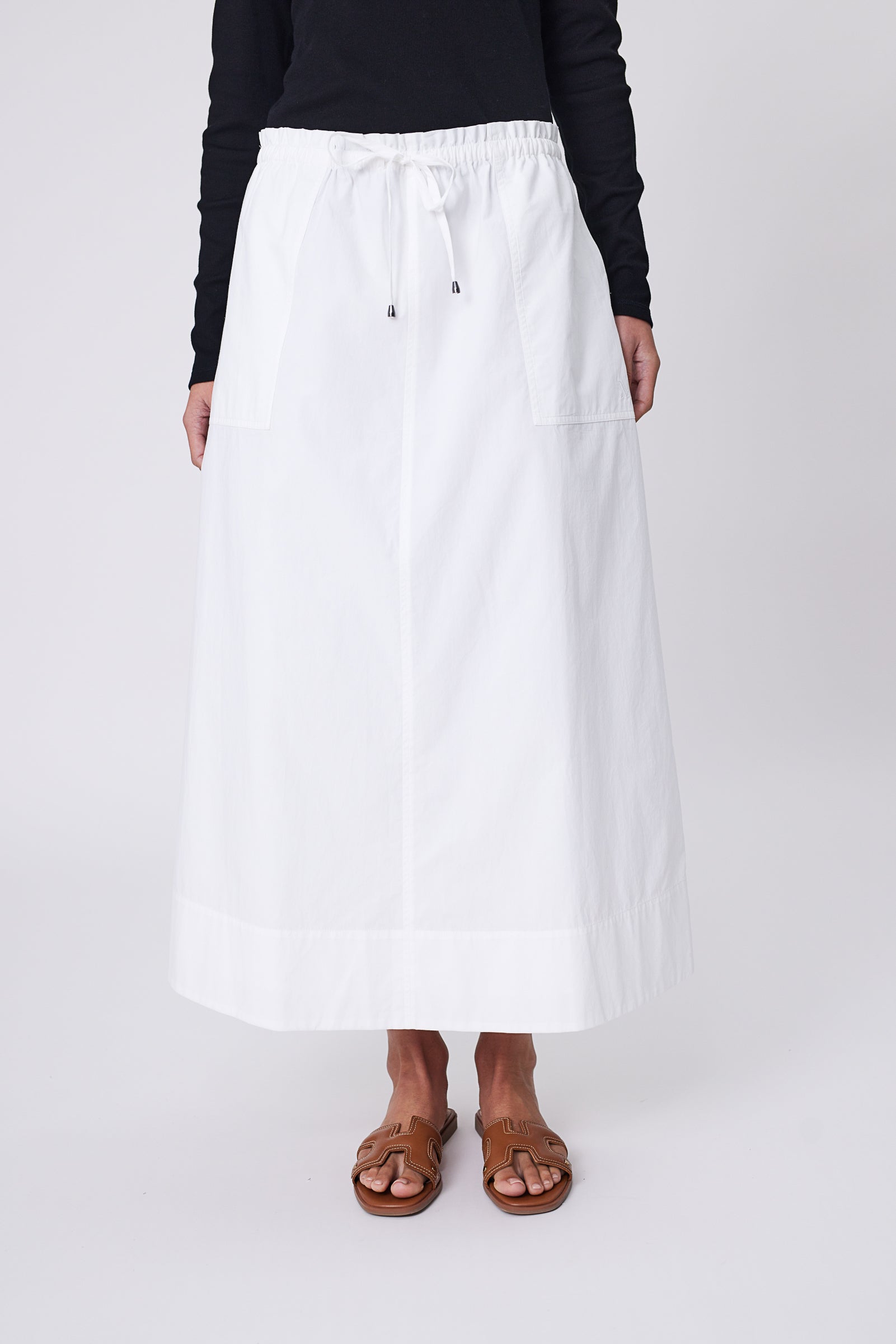 Marlow Cascade Skirt Chalk