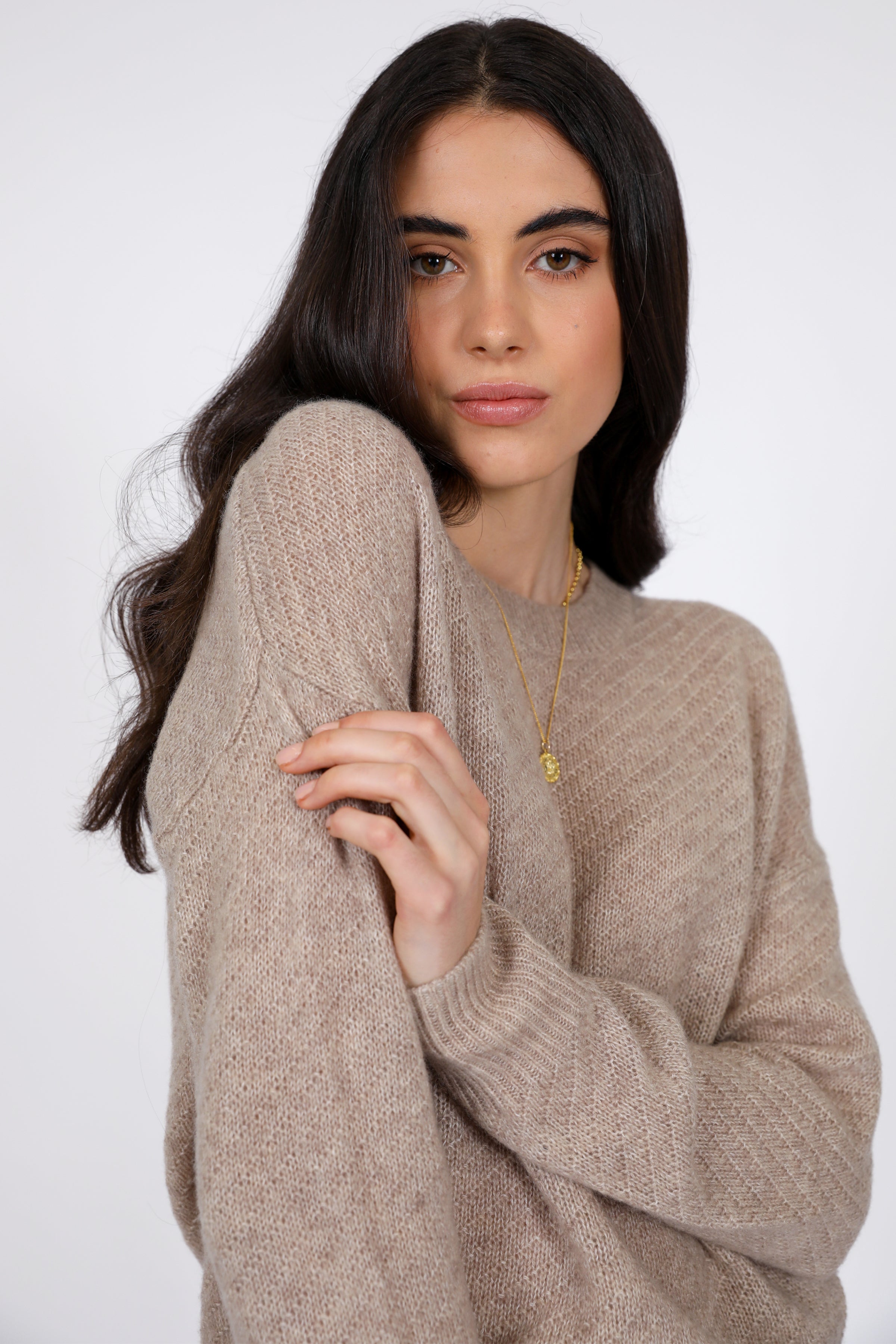 Marlow Celeste Crew Neck Camel
