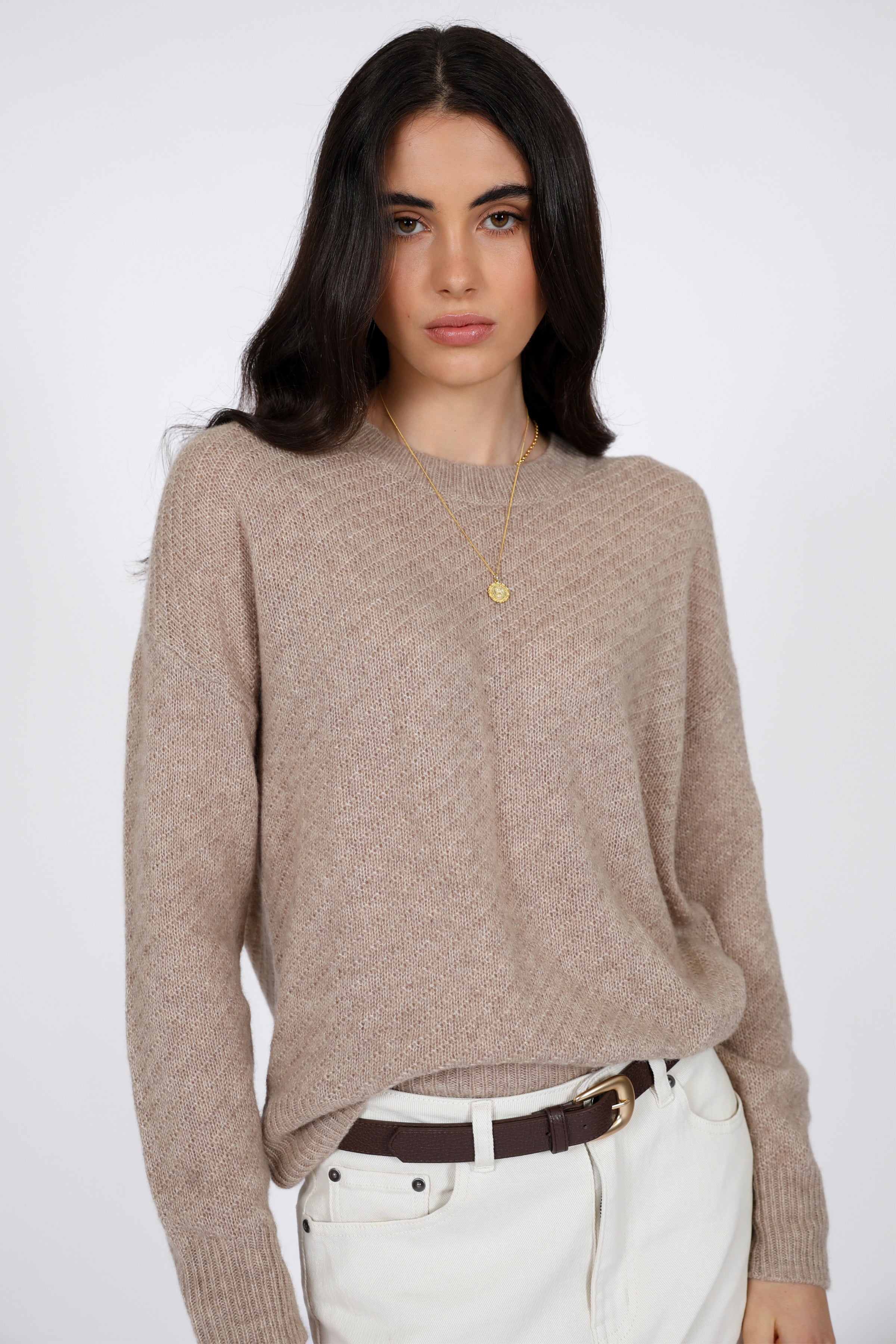 Marlow Celeste Crew Neck Camel