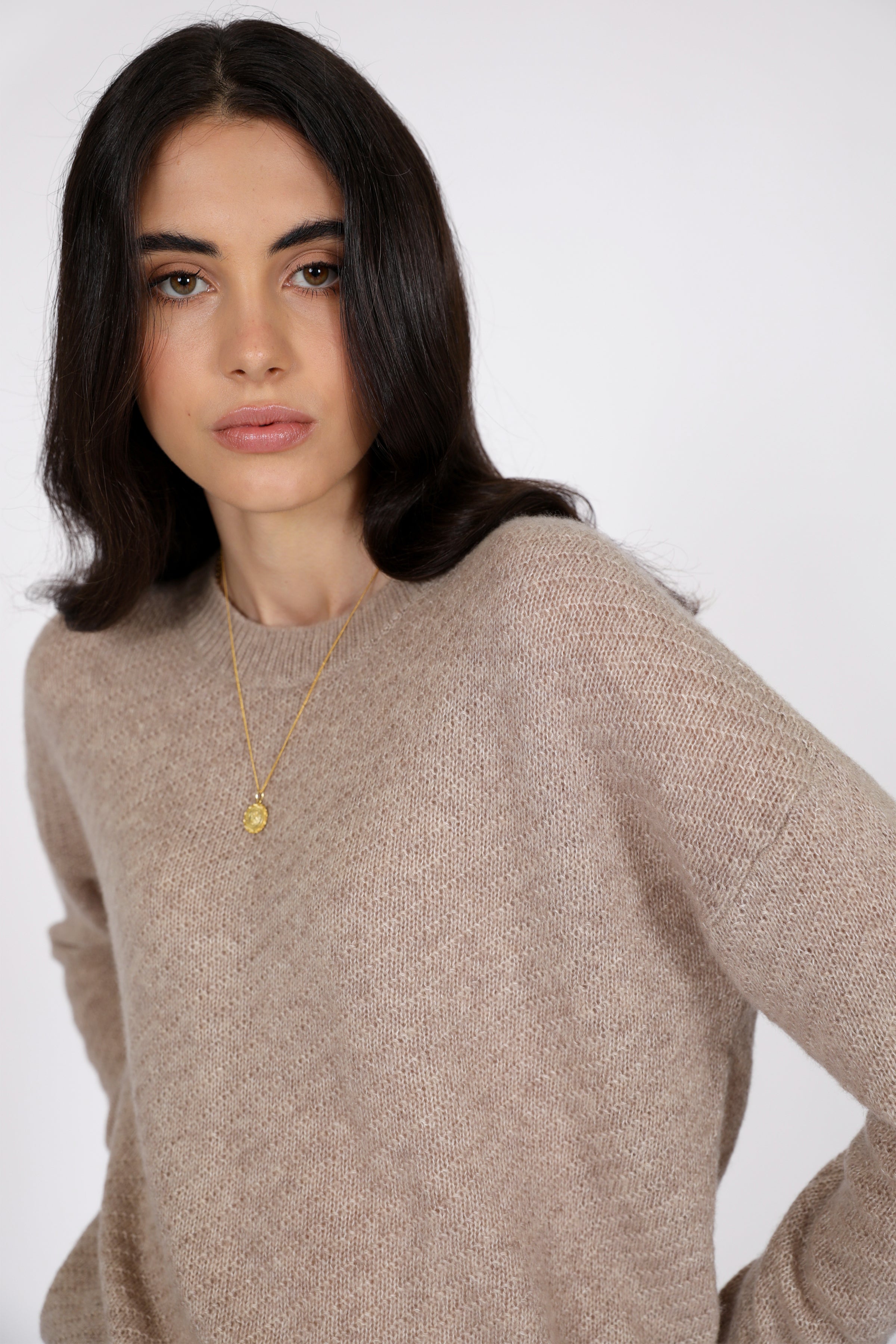 Marlow Celeste Crew Neck Camel