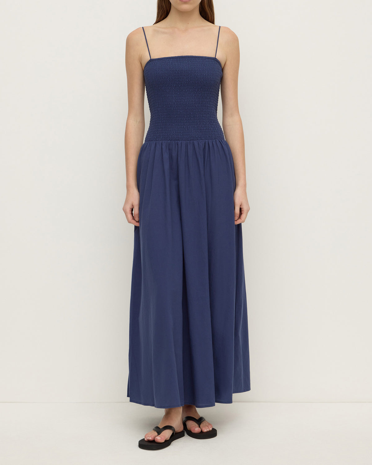 Assembly Label Connie Shirred Dress Imperial Blue