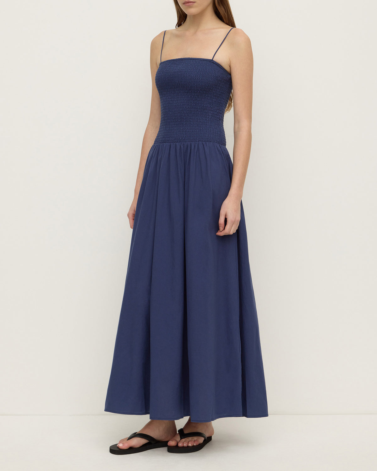 Assembly Label Connie Shirred Dress Imperial Blue