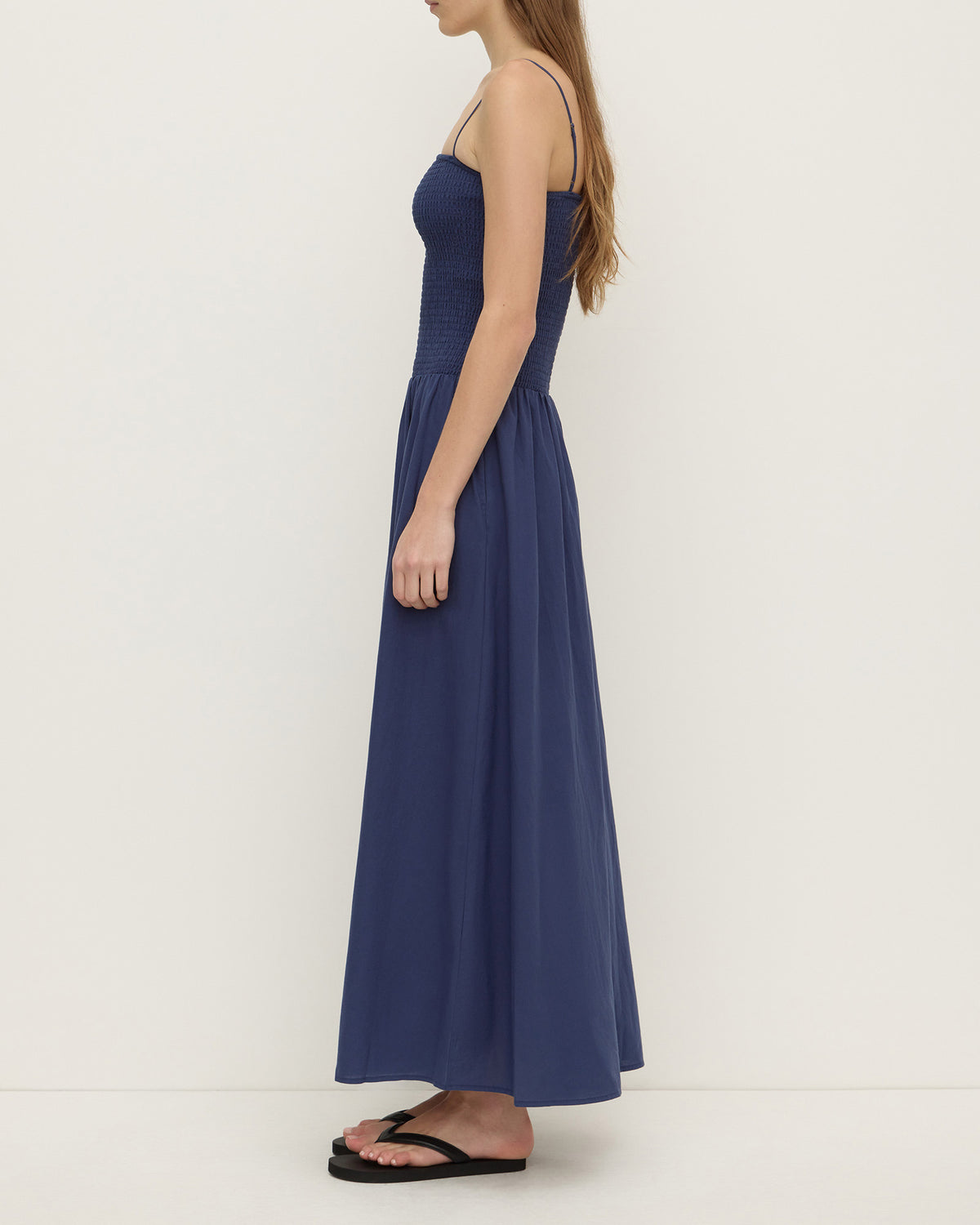 Assembly Label Connie Shirred Dress Imperial Blue