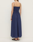Assembly Label Connie Shirred Dress Imperial Blue