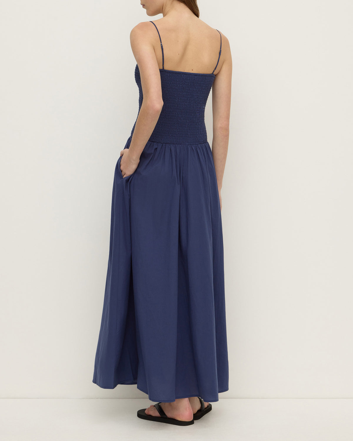 Assembly Label Connie Shirred Dress Imperial Blue