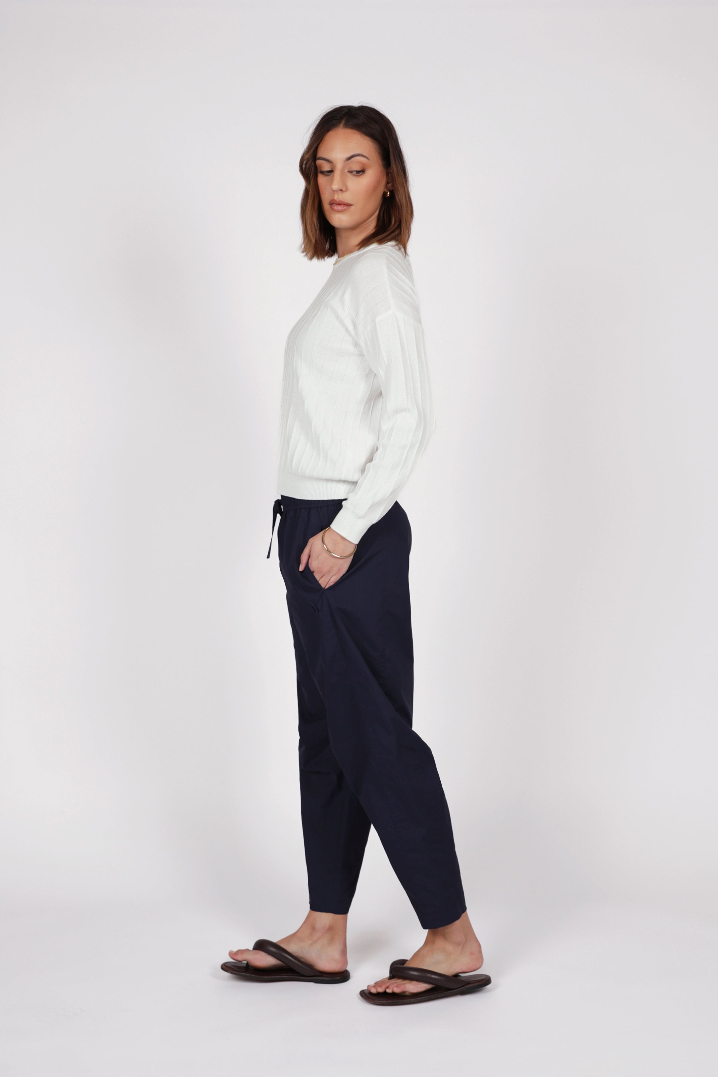 Marlow Cora Barrel Pant Ink