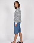 Marlow Delta Sweat White Ink Stripe