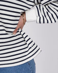 Marlow Delta Sweat White Ink Stripe