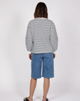 Marlow Delta Sweat White Ink Stripe