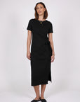 Marlow Delta Tie Dress Black
