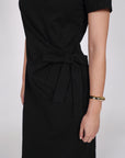 Marlow Delta Tie Dress Black