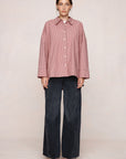 Marle Edie Shirt Rosewood Stripe